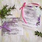 Приглашение "Сиреневые цветы" 